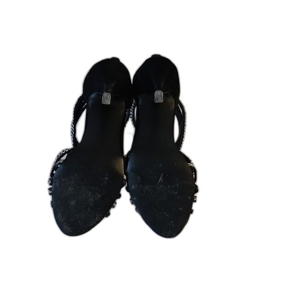 Steve Madden Black and Silver Rhinestone Heels - Picture 7 of 7
